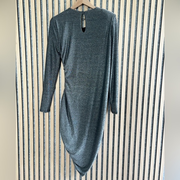 Veronica Beard- Cyrus Rouched Glitter Mini Dress- Small - Picture 9 of 13